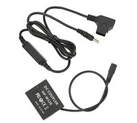 HUSHUI NP-W126 Full Decoding Dummy Battery for Fuji with D-TAP Interface Long Duration Power Source for Photography Equipment Black 1 Piece