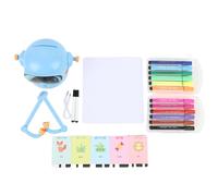 HUSHUI Painting Robot with 100 Cards, Interactive Drawing Machine Toy for Kids Early Learning Entertainment, Supports Hand Eye Coordination