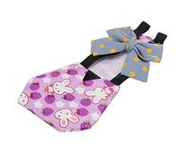 HUSHUI Pet Chicken Diapers Cute Rabbit Pattern and Leakproof for Chickens and Ducks Made of Soft Polyester (Purple)