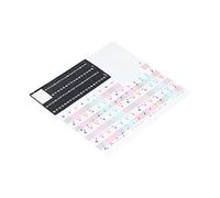 HUSHUI Piano Keyboard Sticker Label Removable for Easy Learning, Large Note Indication for 49/61/76/88-Key Pianos, Durable Non- Material