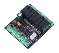 HUSHUI PLC Industrial Control Board, Efficient Programmable Logic Controller Relay Output for Industrial Automation, DC24V AC220V, 12 Inputs 8 Outputs