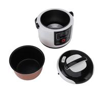 HUSHUI Portable Mini Rice Cooker with Steam Basket 2L for On-the-Go Cooking ABS Material