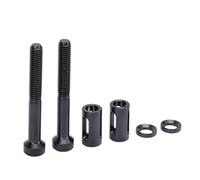 HUSHUI Premium Ti Alloy Bike Computer Holder Extended Fixing Screws Anti Slip Design for Bumpy Roads 2 Set