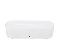 HUSHUI Quiet Diffuser Humidifier, Colorful Realistic Fire Effect with 7 LED Light, 260ml Desktop Essential Oil Diffuser for Home Yoga Gym (White)