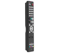 HUSHUI RC-1228 LCD TV Remote Control, Durable Replacement Remote for Various Brands, Comfortable Design with Precise Functionality, Made of Quality ABS Material, Black, 1 Unit
