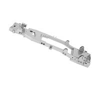 HUSHUI RC Metal Chassis Frame for WPL D12 1/10 Car Upgrade, Durable Aluminum Alloy, CNC Precision Machined, Easy to Install, 1 Unit (Silver)
