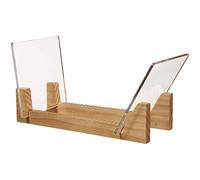 HUSHUI Record Storage Holder Stand Rack Wooden CD Display Stand Stackable Modern CD Holder Record Storage Shelf for Displaying 7-12-inch Records