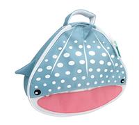 HUSHUI Regulator Bag, Large Capacity Diving Regulator Storage Bag with External Pocket and Inner Mesh, Foam Padding for Impact Protection, 2 Way Zipper for Scuba Gear (Blue Whale Design)