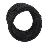 HUSHUI Reinforcing Steel Tying Wire, 100m Galvanised Iron PVC Tie Wire Erosion Proof with No Burr Surfaces, for Outdoor Indoor Gardening Crafting Bundling (Black)
