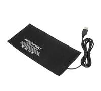 HUSHUI Reptile USB Heating Pad, Retardant Fiber Cloth with 7 Layer Safety Design for Reptiles Lizards Turtles Small Animals (M)