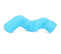 HUSHUI Retractable Small Animal Play Tunnel Toy for Mink Guinea Pig Groundhog Hedgehog Chinchilla, Durable PP Material, Interactive Fun Design, 10cm Diameter, 100cm Long (Blue)