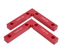 HUSHUI Right Angle Clamp 90 Degree L Shaped Aluminum Alloy Sturdy Fixture for Woodworking Projects 120x120mm 2 Pcs