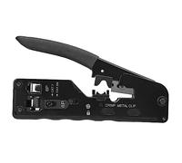 HUSHUI RJ45 Crimp Tool Premium Pass Through Crimper for Ethernet Cables, Non-Slip Handle, Easy Use, Ideal for Network Wiring Projects