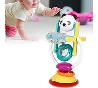 HUSHUI Rotating Colorful Baby Rattle Toy for Intellectual Development and Coordination Skills, Ideal for Infants, Non- Plastic, 1 Unit (Bear Sucker Ferris Wheel)