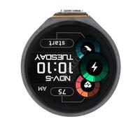 HUSHUI RP2040 Microcontroller Development Board with 1.28inch Round Touch LCD Screen for DIY Programming and Smart Device Applications
