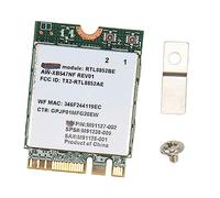 HUSHUI RTL8852BE Network Card, WiFi 6 5.2 M.2 Dual Band 1800Mbps Wireless Card for PC, with MU MIMO Technology