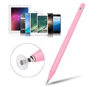 HUSHUI Screen Touch Pen Stylus for Drawing, Lightweight Capacitive Pencil for/iOS Smartphones and Tablets, Elegant Design for Gamers and Artists, Available in Black, White, Pink, Gray (Pink)