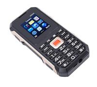 HUSHUI Senior Cell Phone, Dual SIM Big Buttons 2G Unlocked Mobile Phone with 6800mAh Battery, LED Flashlight, FM Radio, Camera, for Elderly Users (Black)