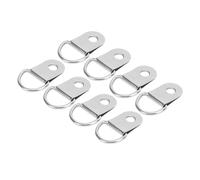 HUSHUI Shoe Boot Lace Hooks 50 Sets Strong Iron Metal for Craft Projects Hiking Boots Connecting Straps (Silver)