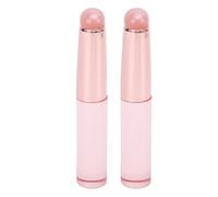 HUSHUI Silicone Lipstick Applicator Brush, Portable & Lightweight Makeup Tool for Precise Lip Gloss Application, 2pcs Set