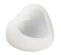 HUSHUI Silicone Mold Heart Shaped Durable Silicone for Love Soap Crafts Handmade Tools 1 Piece (4 inch Braided Heart XX-29)