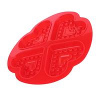 HUSHUI Silicone Mold Set, Versatile Reusable Baking Mold for Delicious Waffles and Muffins, Ideal for Kitchen Baking 1 X (4 Consecutive Love Models 58004)