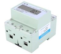 HUSHUI Single Phase 230VAC Energy Meter Compact LCD Power Consumption Meter for Home Use 5-100A Measurement