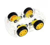 HUSHUI Smart Robot Car Kit with Durable Acrylic Chassis for Hands-On Learning and Experiments