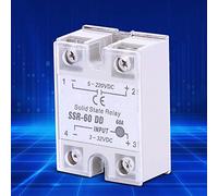 HUSHUI Solid State Relay DC-DC SSR60-DD Non-Contact Switch for Industrial Automation 60A 5-220VDC