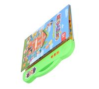 HUSHUI Spanish English Children Early Reading EBook Toy Multi-functional Learning Machine for Kids Age 3 and Up ABS 10 X 9.4in (Green)