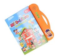 HUSHUI Spanish English Children Early Reading EBook Toy Multi-functional Learning Machine for Kids Age 3 and Up ABS 10 X 9.4in (Orange)