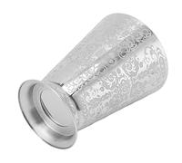 HUSHUI Stainless Steel Moscow Mule Mug Stylish Cocktail Cup for Home Bars Durable and Practical (Totem Pattern Carving)