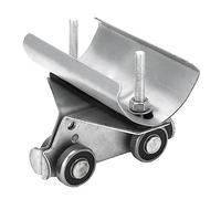 HUSHUI Stainless Steel Track Roller Wheel Trolley with Galvanizing Rust Resistance for Smooth Cable Movement 24mm Pulley Diameter and 50mm Spacing