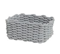 HUSHUI Storage Basket,Cotton Rope Storage Bins,Hand Knitting Nordic Desktop Storage Organizer for Key Snacks Underwear (30x22x14cm/11.8x8.7x5.5in)