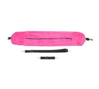 HUSHUI Stuffable Travel Neck Pillow, U Shape Packable Airplane Pillow with Additional Storage for Camping Weekend Getaway (Rose Red)