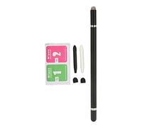 HUSHUI Stylus Pen, Precise Positioning No Delay 3 in 1 Multi Functional Capacitive Stylus with 2 Fiber Nibs, for Tablet Mobile Phone Smart Device (Black)