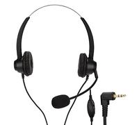 HUSHUI Telephone Headset Binaural Wired Noise Reduction Microphone for Home Office Call Center Customer Service 2.5mm Plug Comfortable Design