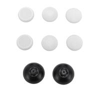 HUSHUI Thumbstick Cap Replacement Set for Pro & Pro, Custom Grip Design with 3 Heights, 8 in 1, Rubber Material for Gamers (White)