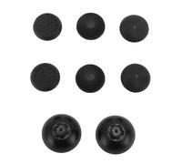 HUSHUI Thumbstick Cap Replacement Set for Pro & Pro, Custom Grip Design with 3 Heights, 8 in 1, Rubber Material for Gamers (Black)