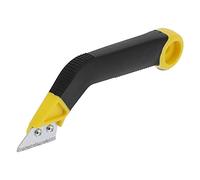 HUSHUI Tile Grout Removal Tool with Angled Handle, Effective Grout Cleaner for Home Decoration, Silicone and Carbide Material in Yellow and Black