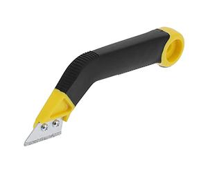 HUSHUI Tile Grout Removal Tool with Angled Handle, Effective Grout Cleaner for Home Decoration, Silicone and Carbide Material in Yellow and Black