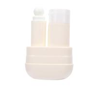 HUSHUI Toothbrush Toothpaste Travel Case, Portable Toiletries Set with Foldable Toothbrush and Reusable Toothpaste Dispenser, Compact Travel Kit for Mouthwash and Liquid Storage