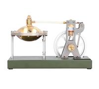 HUSHUI Transparent Steam Engine Model Educational Toy for Physics Experiment Classroom Presentation for Kids Over 14 Years Old
