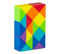 HUSHUI Twist Puzzle Toys Premium ABS Educational Fidget Snake Cube for Kids 72 Blocks Challenge and Fun
