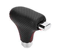 HUSHUI Universal Shift Knob Head Aluminum Alloy with Leather for Automatic Shifters Compatible with 8mm 10mm 12mm Sizes and Cars