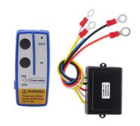 HUSHUI Universal Winch Wireless Remote Control Kit, 12V 24V Receiver with 75ft and Anti Interference, for Truck ATV SUV (Blue)