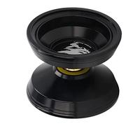 HUSHUI Unresponsive Yoyo, Professional Aluminum Alloy Yoyo Toy with String Glove, for Children Birthday Gift (Black)