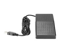 HUSHUI USB Foot Switch Pedal Sensitive Photoelectric Customized Keyboard Mouse for Gaming and Transcription, USB Single Foot Switch Pedal for Computer Control, ABS Material
