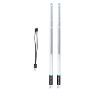 HUSHUI USB Rechargeable LED Drumsticks,15 Color Changing Light-Up Glow in the Dark Drum Sticks for Stage Performance and Electronic Music Shows