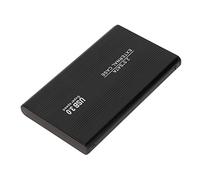 HUSHUI USB3.0 HDD Enclosure, 2.5in External Hard Drive Enclosure Adapter with Ultra Thin Lightweight Design, for Laptop Mac OS X 8.6 and Above (Black)